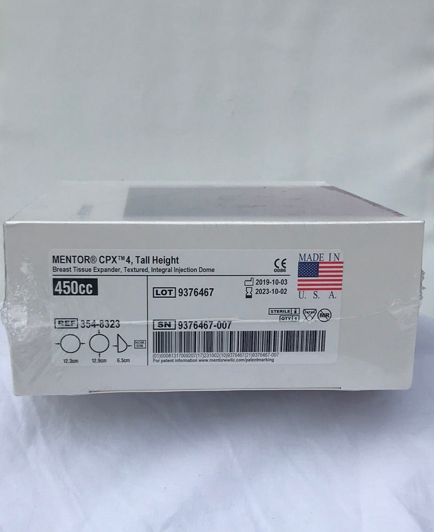 Mentor 3548323 CPX 4 Tall Height Breast Tissue Expander Textured Inte
