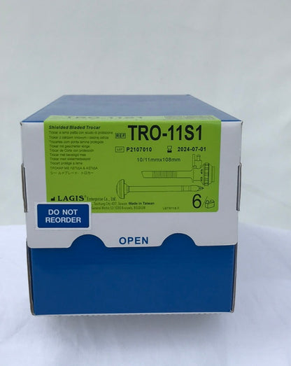 Lagis Enterprise Co	TRO-11S1 Shielded Bladed Trocar - Box of 6 - EXPIRED